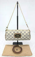 L V Azur Eva Clutch Damier