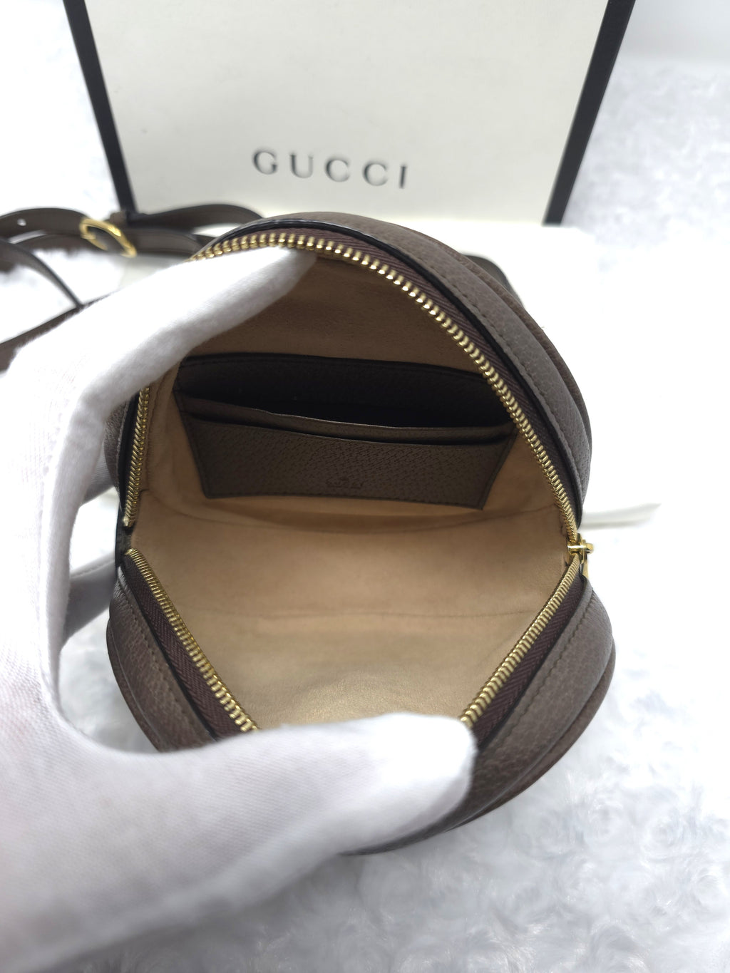 Gucci Ophidia GG Mini Round Backpack